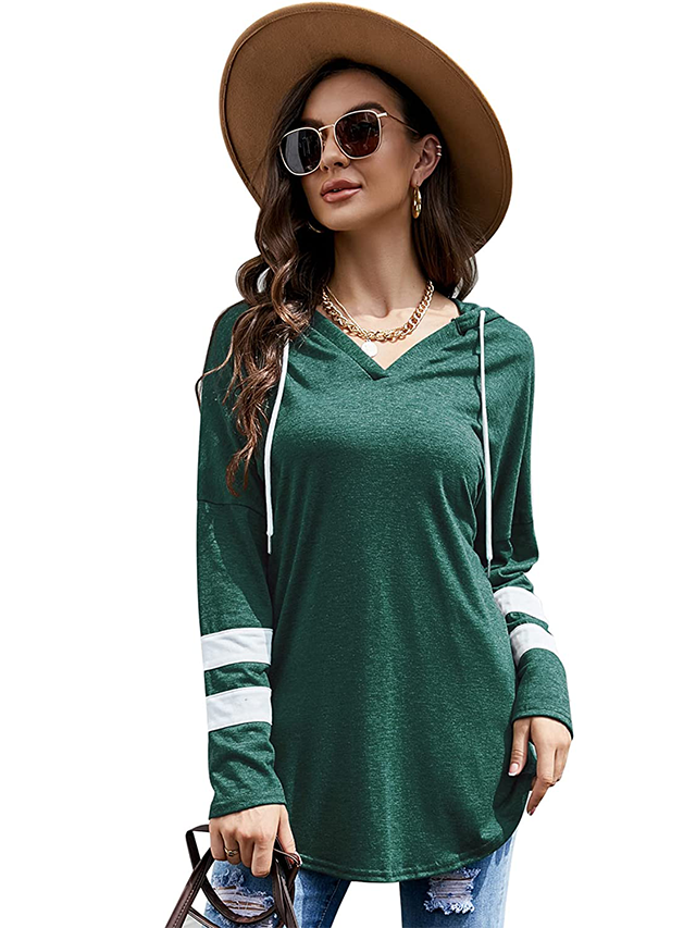 Womens V Neck Hoodies