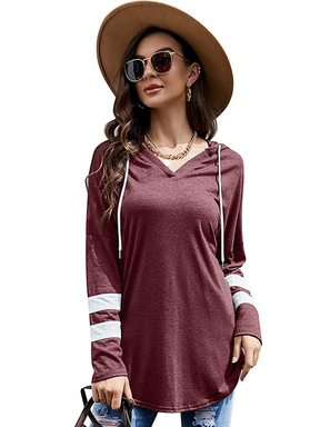 Womens V Neck Hoodies