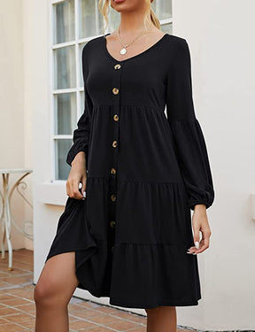 Women Button Down Dress