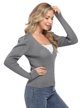 Open Front Classic Cardigan