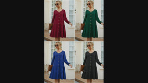 Women Button Down Dress